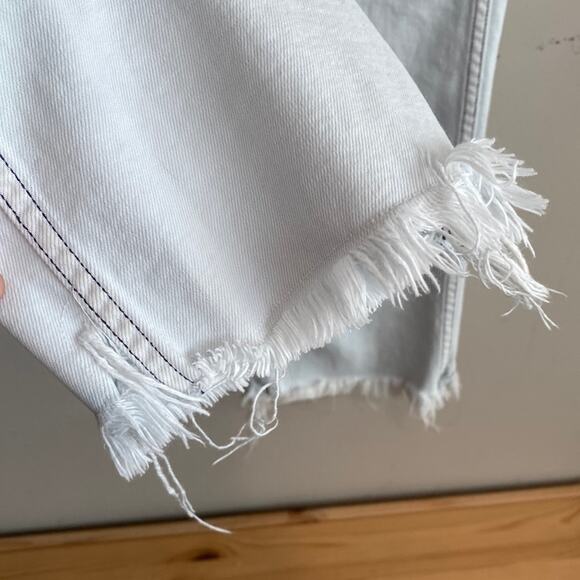 3x1 Austin High-Rise Cropped Frayed Straight-Leg Jeans In Adelia 29 - Picture 5 of 12